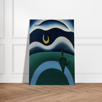 The Moon - Tarsila do Amaral Brushed Aluminum Print - 70x100 cm / 28x40 inches | Tarsila do Amaral Aluminum Print | Tarsila do Amaral Prints