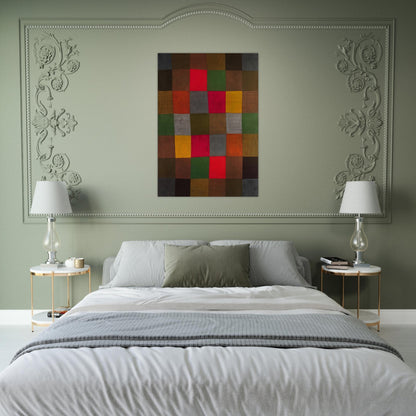 NEW HARMONY 1936 - Paul Klee Brushed Aluminum Print - 70x100 cm / 28x40 inches | Paul Klee Aluminum Print | Paul Klee Prints