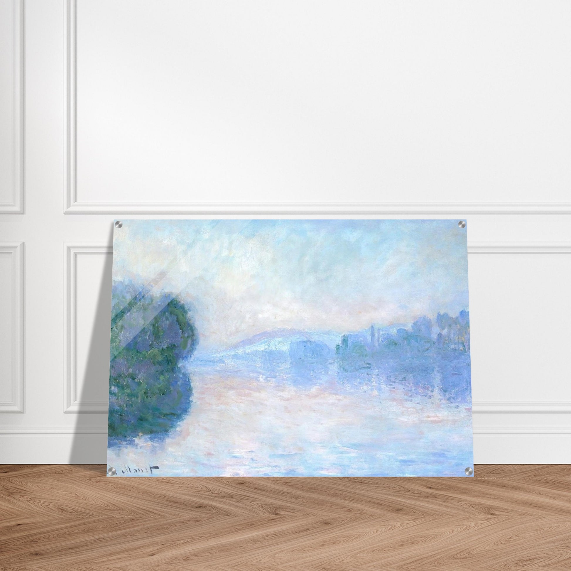 The Siene near Vernon - claude monet Acrylic Print - 70x100 cm / 28x40″ inches