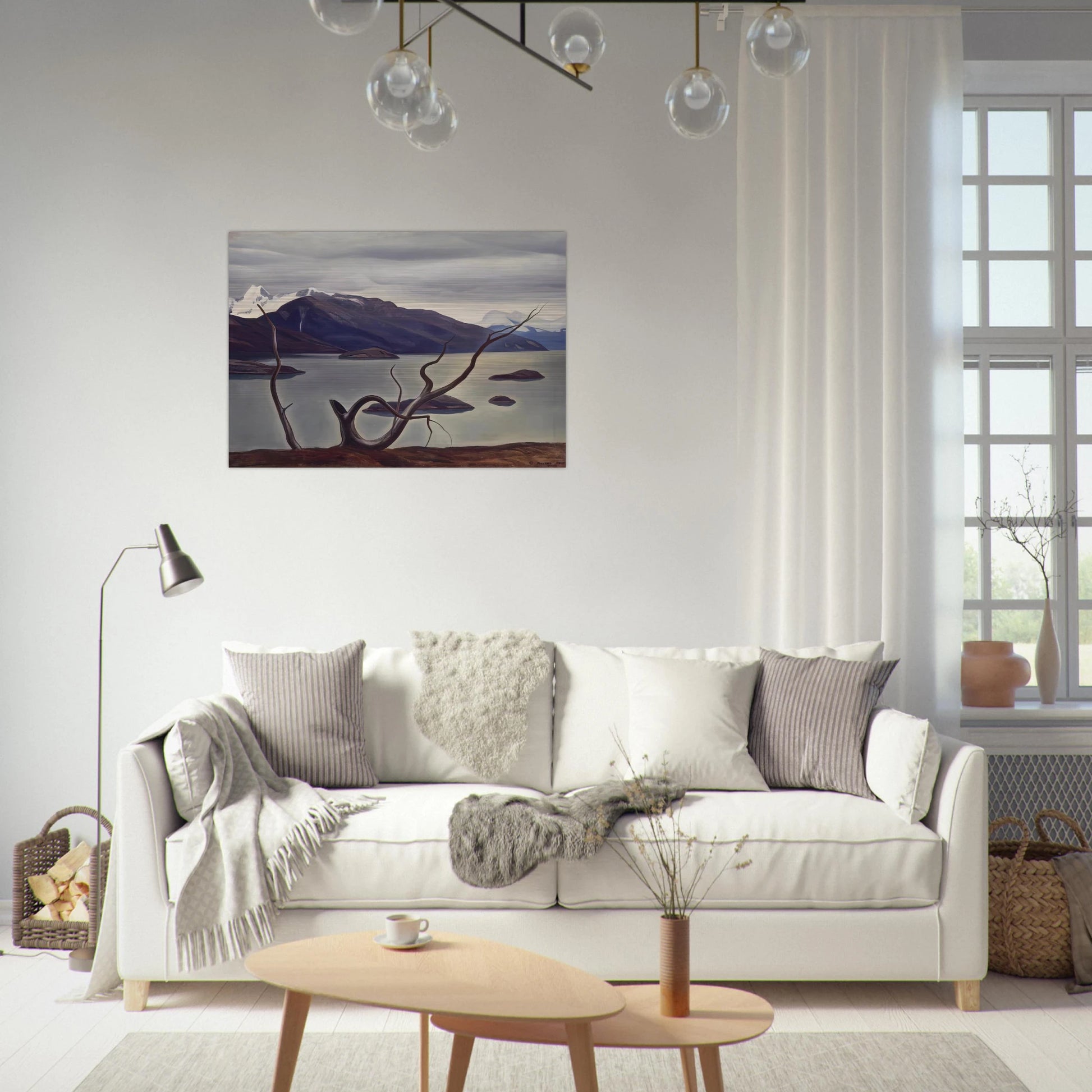 Admiralty Sound, Tierra Del Fuego - Rockwell Kent Brushed Aluminum Print - 70x100 cm / 28x40 inches | Rockwell Kent Aluminum Print | Rockwell Kent Prints