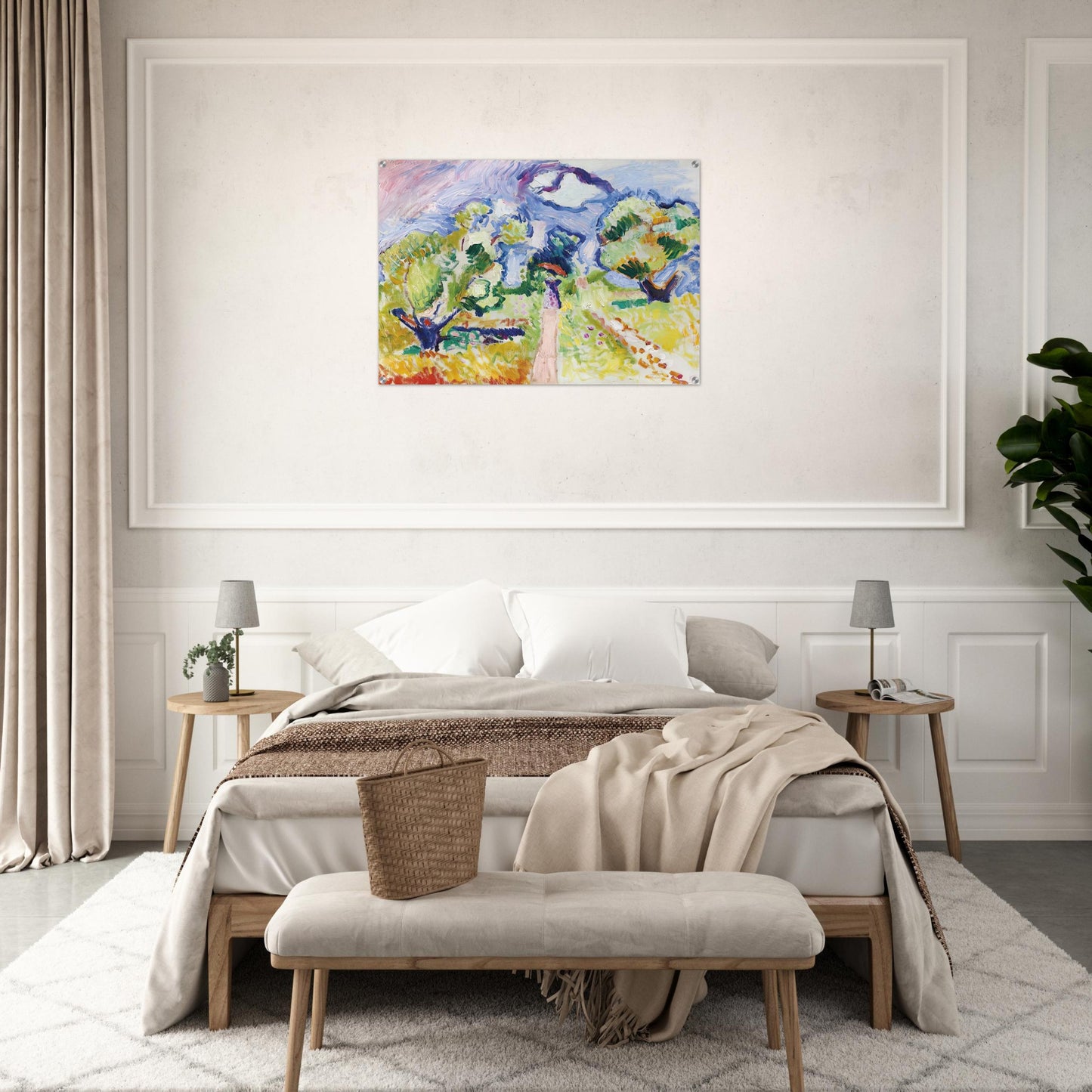 PROMENADE DES OLIVIERS 1905 - Henri Matisse Acrylic Print - 70x100 cm / 28x40″ inches
