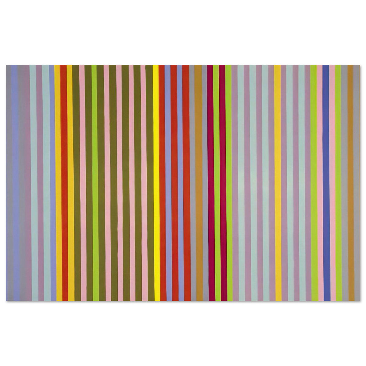 Apricot Ripple - 1968 - Gene Davis Art Prints - 100x150 cm / 40x60″ inches | Gene Davis Poster | Gene Davis Prints