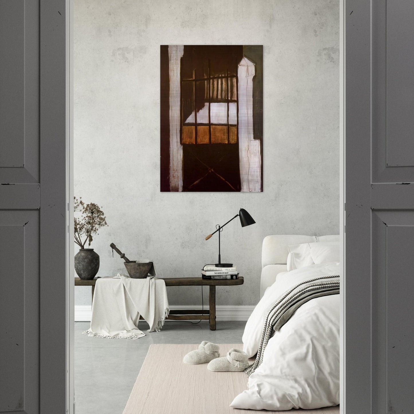 Villa des Camélias - 1932 - Maria Helena Vieira da Silva Brushed Aluminum Print - 70x100 cm / 28x40 inches | Maria Helena Vieira da Silva Aluminum Print | Maria Helena Vieira da Silva Prints