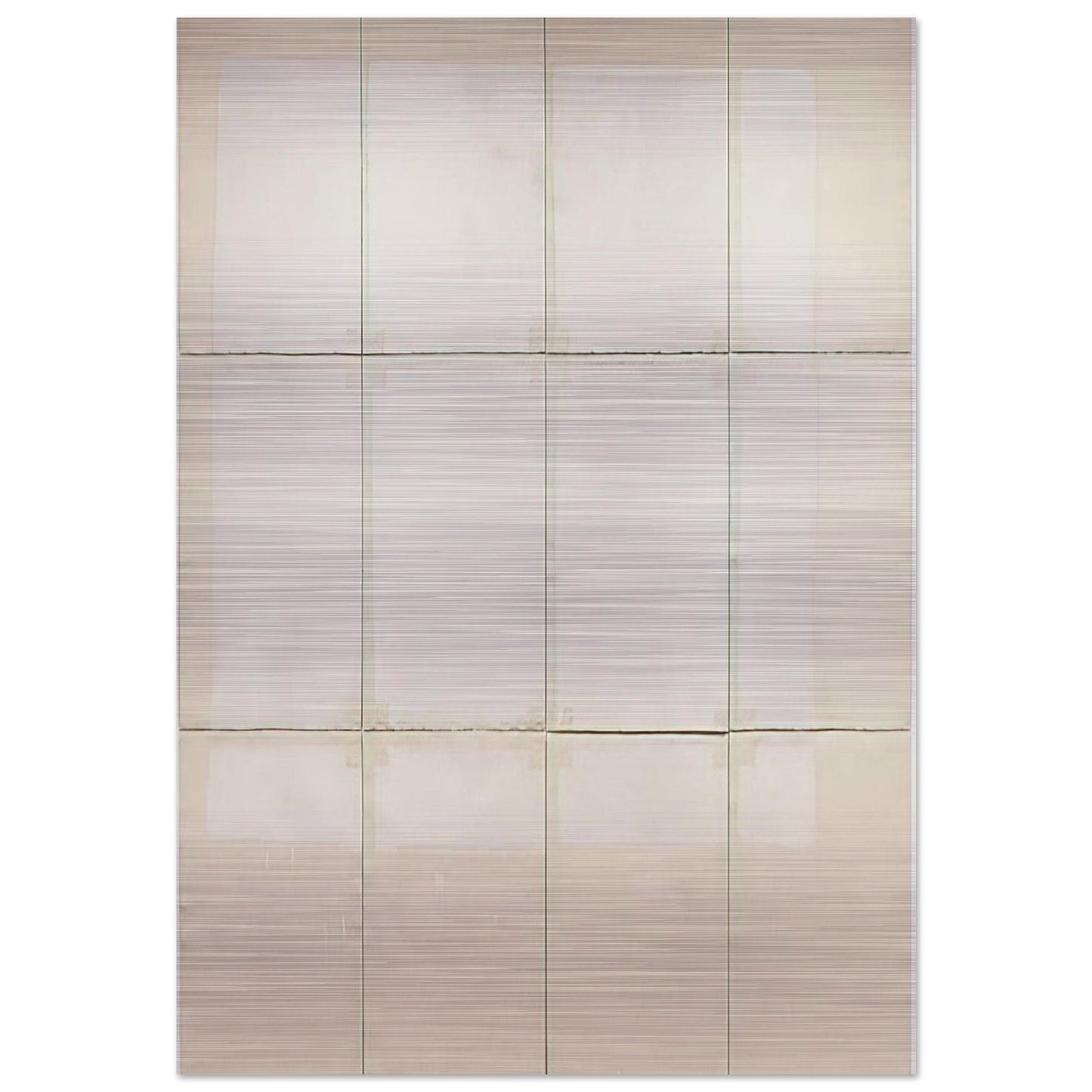 Classico 5 - 1968 - Robert Ryman Brushed Aluminum Print - 70x100 cm / 28x40 inches | Robert Ryman Aluminum Print | Robert Ryman Prints