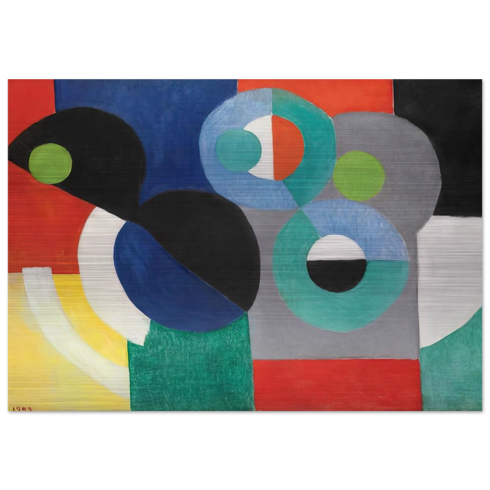RYTHME COLORE - Sonia Delaunay Brushed Aluminum Print - 70x100 cm / 28x40 inches | Sonia Delaunay Aluminum Print | Sonia Delaunay Prints