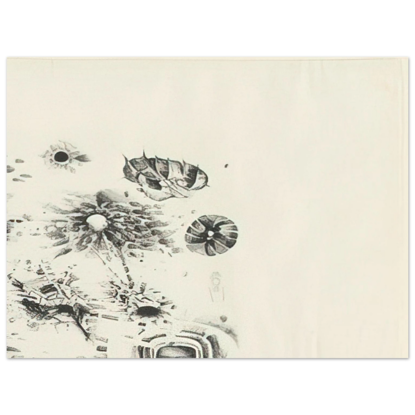 Lee Bontecou - FIRST STONE 1962  75x100 cm / 30x40inches Fine Art Poster