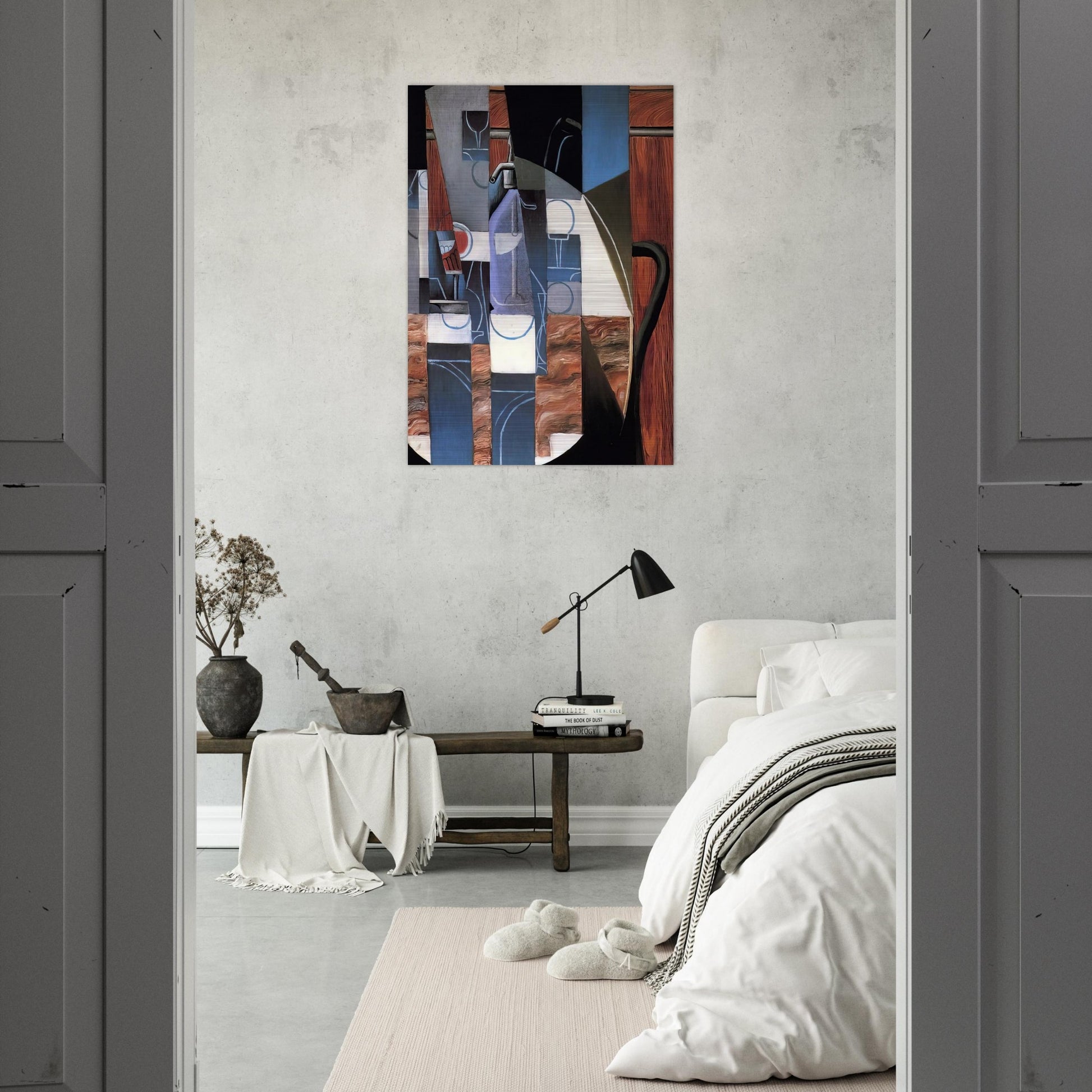 THE SIPHON 1913 - Juan Gris Brushed Aluminum Print - 70x100 cm / 28x40 inches | Juan Gris Aluminum Print | Juan Gris Prints
