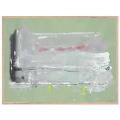 Helen Frankenthaler - Untitled - 1984 Wall art - A2 (42 x 59.4  cm) - Premium Wooden Framed Poster With Fine Art Paper-canvas - White frame
