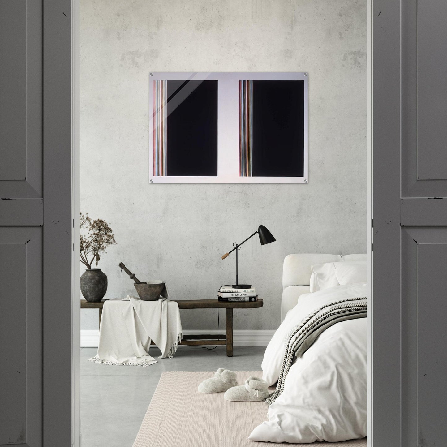 Looking Glass - Color Field Painting - Gene Davis Acrylic Print - 70x100 cm / 28x40″ inches