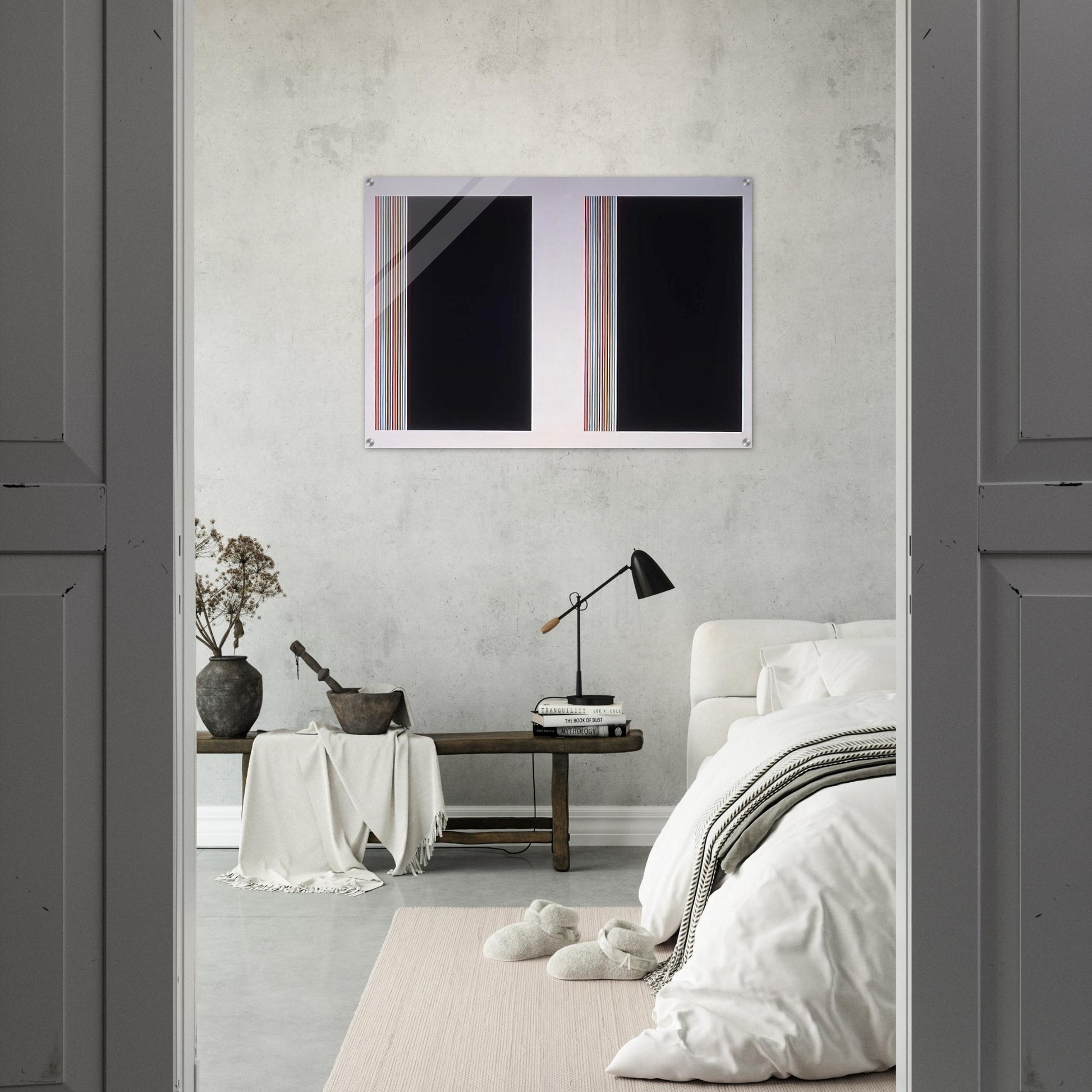 Looking Glass - Color Field Painting - Gene Davis Acrylic Print - 70x100 cm / 28x40″ inches
