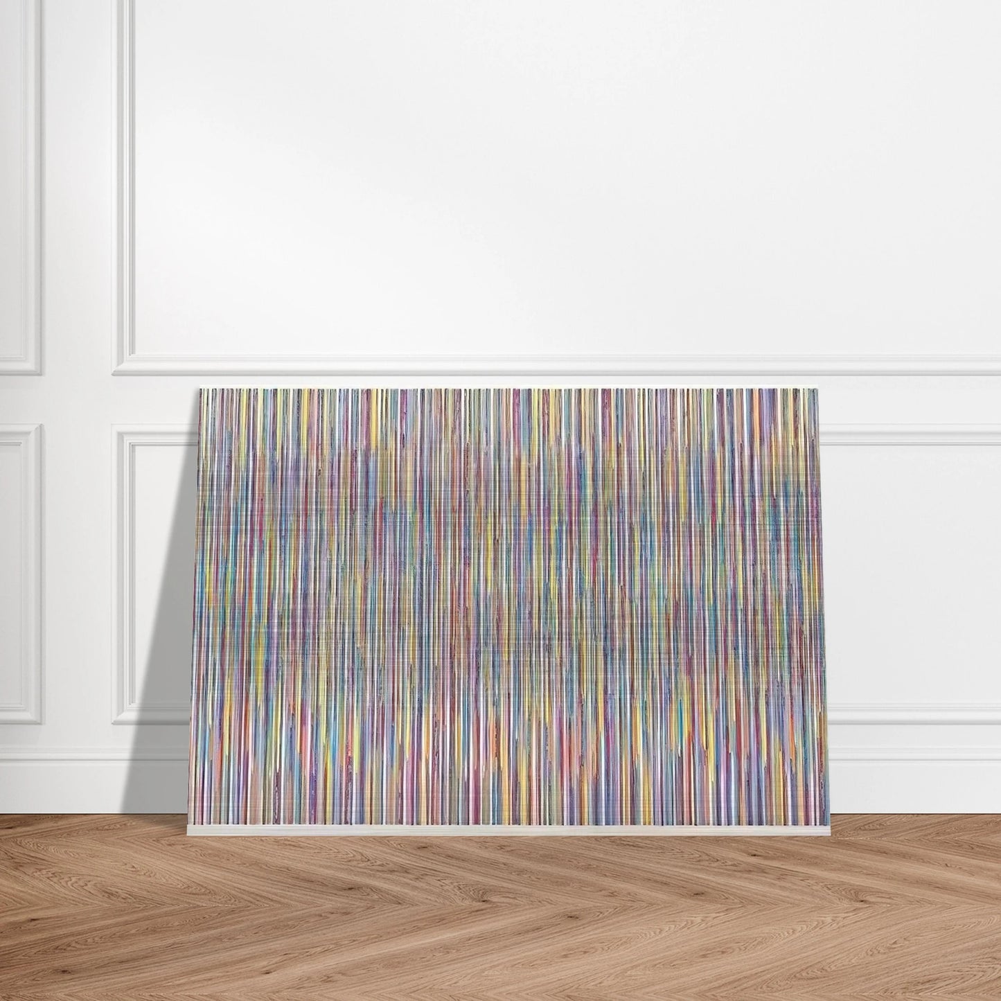 Monet's Garden - 1980 - Gene Davis Brushed Aluminum Print - 70x100 cm / 28x40 inches | Gene Davis Aluminum Print | Gene Davis Prints
