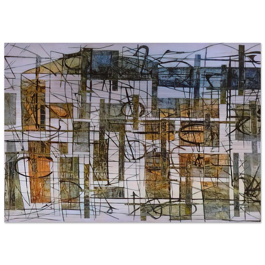 Lookscape - 1952 - Jimmy Ernst Brushed Aluminum Print - 70x100 cm / 28x40 inches | Jimmy Ernst Aluminum Print | Jimmy Ernst Prints