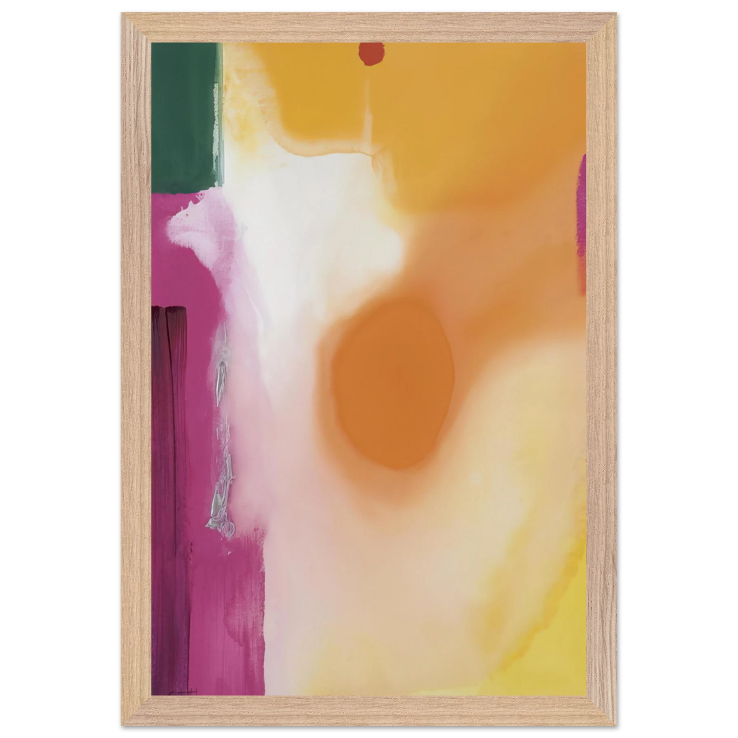 Helen Frankenthaler - Bullseye - 1989 Wall art - A1 (59.4 x 84.1  cm) - Premium Wooden Framed Poster With Fine Art Paper-canvas - White frame