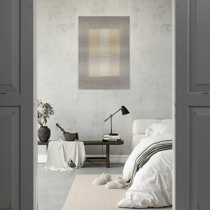 Desert Rain - Agnes Martin Brushed Aluminum Print - 70x100 cm / 28x40 inches | Agnes Martin Aluminum Print | Agnes Martin Prints