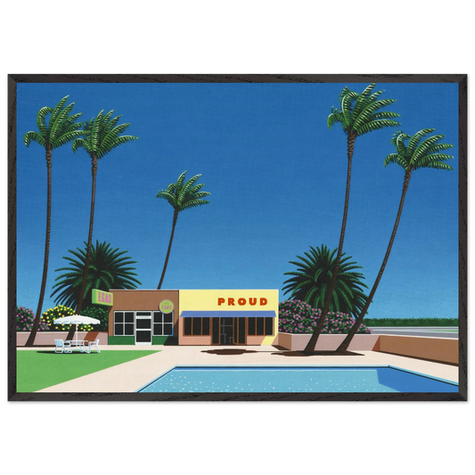 Proud Funk - Hiroshi Nagai 70x100 cm / 28x40 inches Framed Art Print – Black Wooden Frame