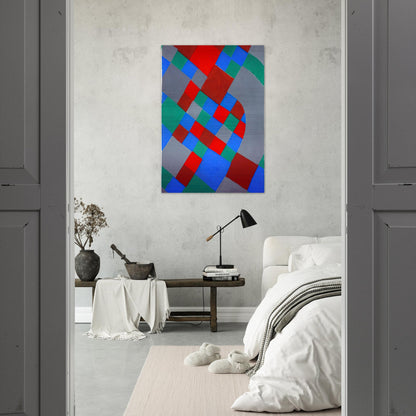 WORD POETRY POETRY OF COLORS - Sonia Delaunay Brushed Aluminum Print - 70x100 cm / 28x40 inches | Sonia Delaunay Aluminum Print | Sonia Delaunay Prints