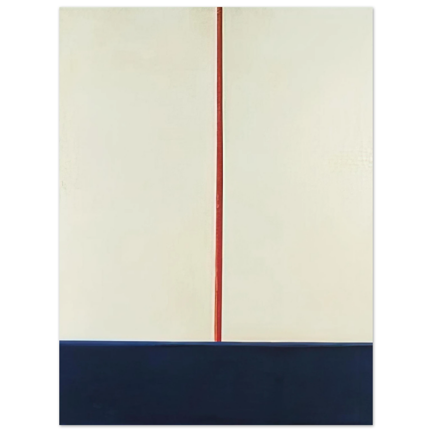 Blinky Palermo - KOMPOSITION BLAU ROT AUF WEISS 1965  75x100 cm / 30x40inches Fine Art Poster