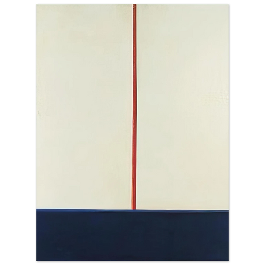 Blinky Palermo - KOMPOSITION BLAU ROT AUF WEISS 1965  75x100 cm / 30x40inches Fine Art Poster