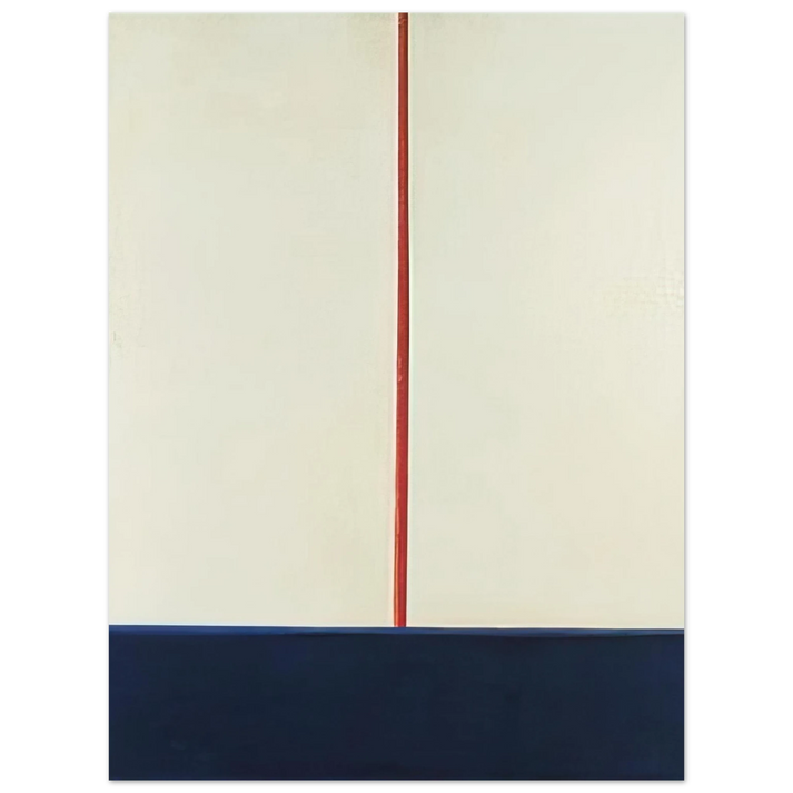 Blinky Palermo - KOMPOSITION BLAU ROT AUF WEISS 1965  75x100 cm / 30x40inches Fine Art Poster