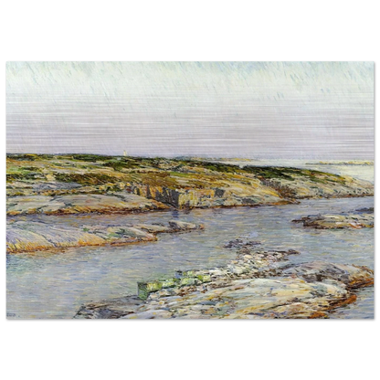 Summer Afternoon, Isles of Shoals - Childe Hassam Brushed Aluminum Print - 70x100 cm / 28x40 inches | Childe Hassam Aluminum Print | Childe Hassam Prints