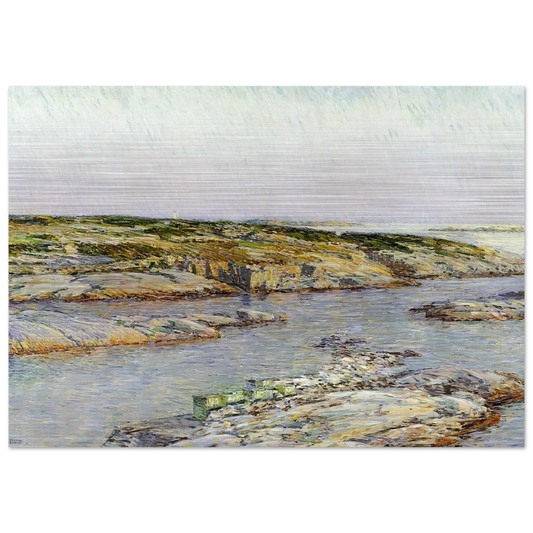 Summer Afternoon, Isles of Shoals - Childe Hassam Brushed Aluminum Print - 70x100 cm / 28x40 inches | Childe Hassam Aluminum Print | Childe Hassam Prints