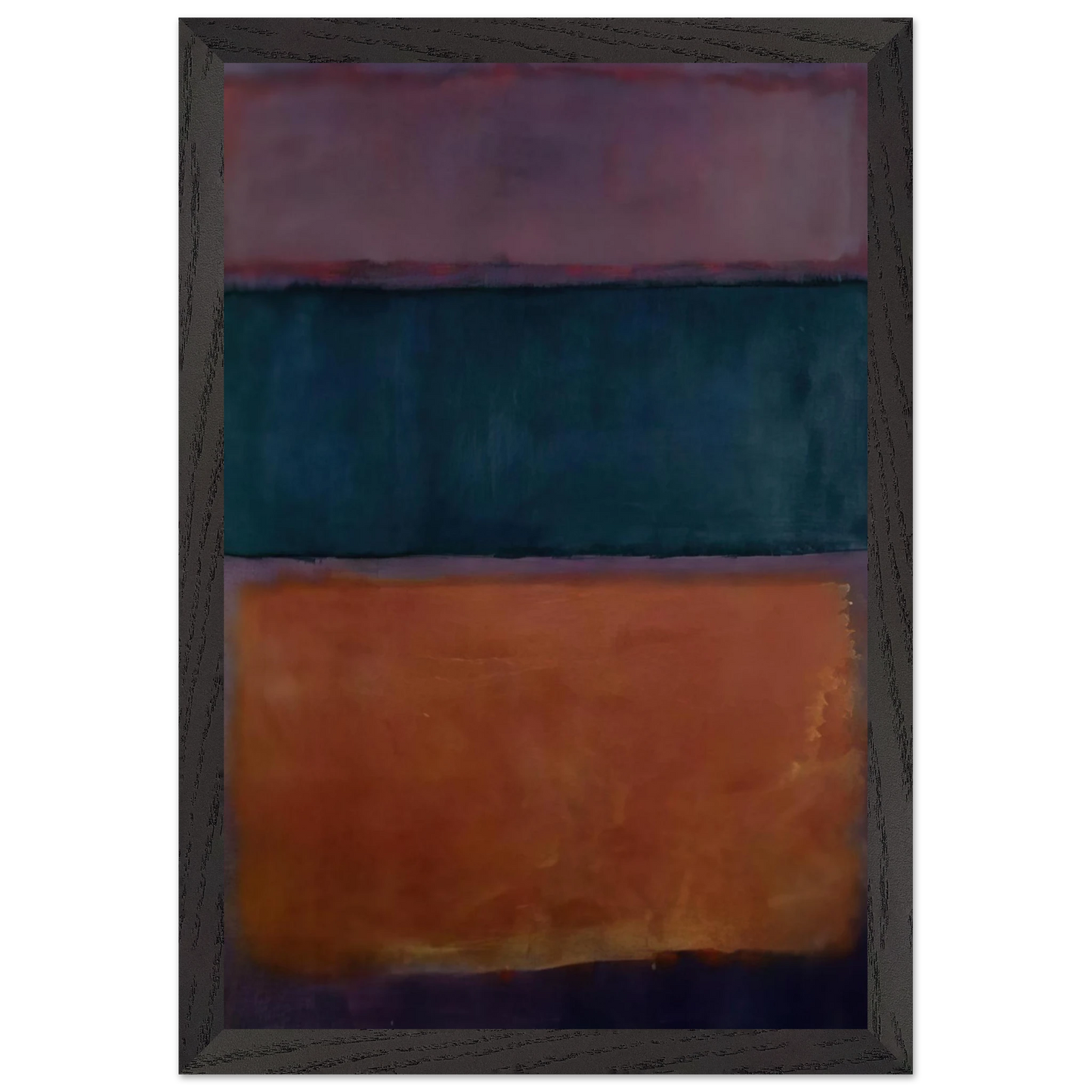 Mark Rothko - Untitled - 1963 Wall Art - 30x40 cm / 12x16 inches - Premium Wooden Framed Poster With Fine Art Paper-canvas - Wood frame