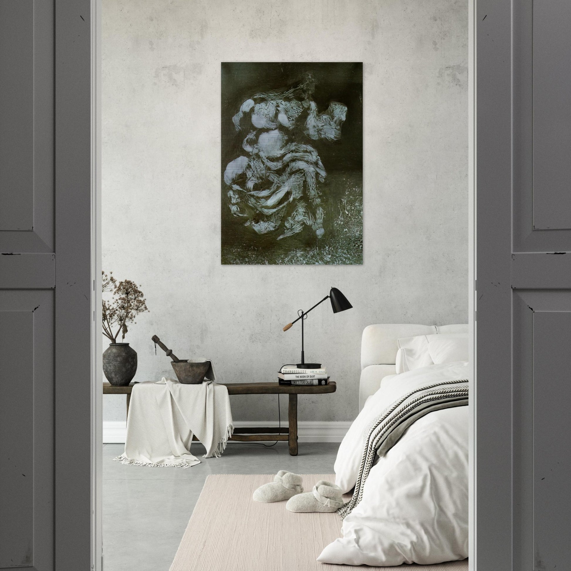 A FATE OF THE PARTHENON - Salvador Dali Brushed Aluminum Print - 70x100 cm / 28x40 inches | Salvador Dali Aluminum Print | Salvador Dali Prints