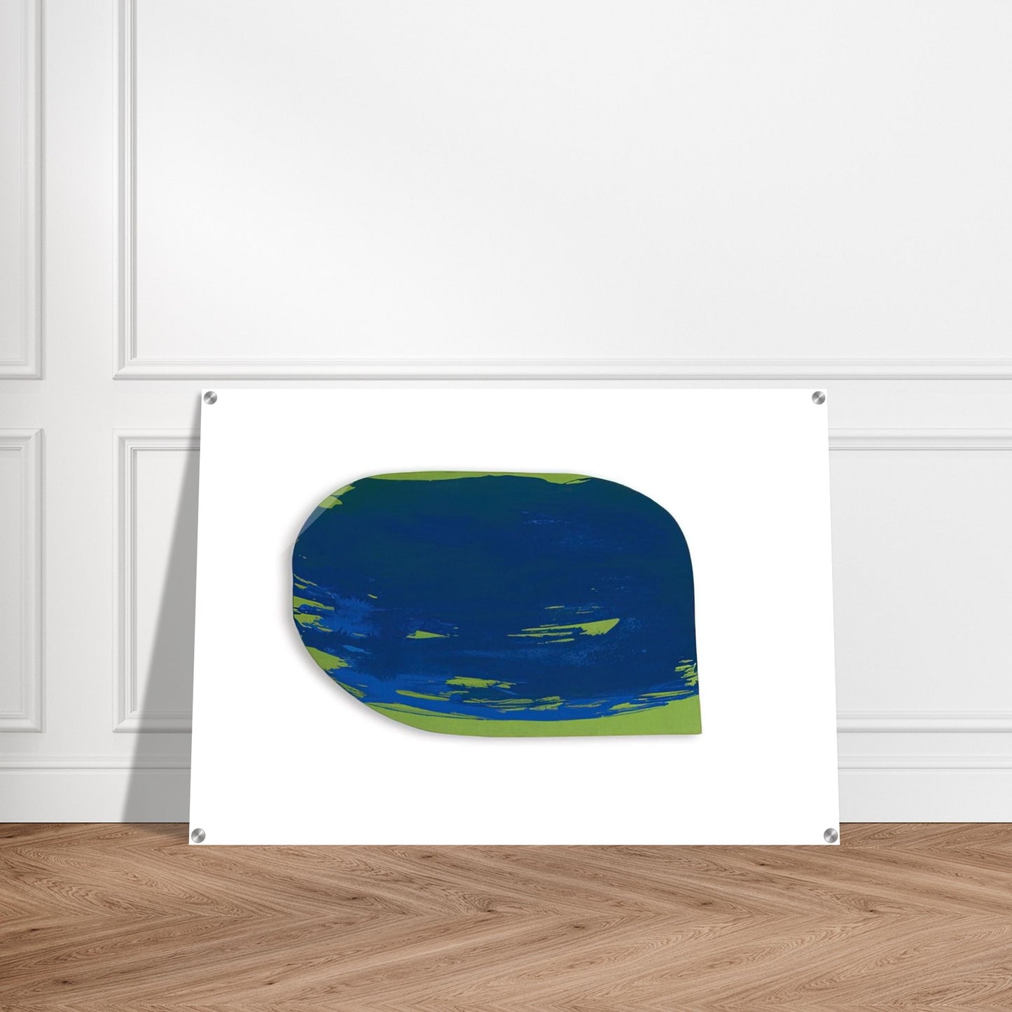 Blau auf Grün - 1965 - Blinky Palermo Acrylic Print - 70x100 cm / 28x40″ inches