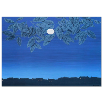 THE BLANK PAGE 1967 - Rene Magritte Brushed Aluminum Print - 70x100 cm / 28x40 inches | Rene Magritte Aluminum Print | Rene Magritte Prints