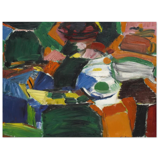 Grace Hartigan - ORCHARD STREET 2 1957  75x100 cm / 30x40inches Fine Art Poster