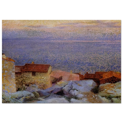 Coastal Landscape - Henri-Edmond Cross Brushed Aluminum Print - 70x100 cm / 28x40 inches | Henri-Edmond Cross Aluminum Print | Henri-Edmond Cross Prints