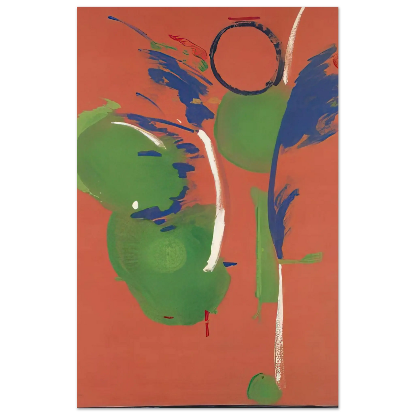 Helen Frankenthaler - Mary, Mary - 1987 Wall art - 40x50 cm / 16x20 Inches - Premium Wooden Framed Poster With Fine Art Paper - Black frame