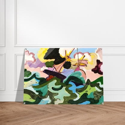 En fuite - Fauvism, Tachisme - Charles Lapicque Acrylic Print - 70x100 cm / 28x40″ inches | Charles Lapicque Wall Art | Charles Lapicque Prints