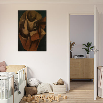 THE GLASS 1914 - Juan Gris Brushed Aluminum Print - 70x100 cm / 28x40 inches | Juan Gris Aluminum Print | Juan Gris Prints