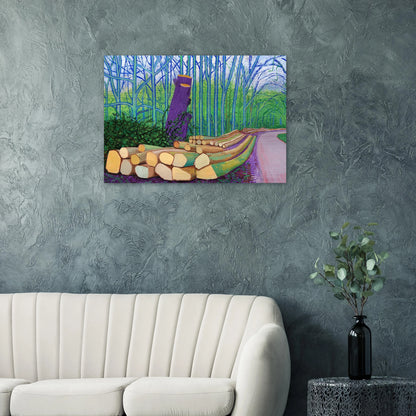 David Hockney - David Hockney Brushed Aluminum Print - 70x100 cm / 28x40 inches | David Hockney Aluminum Print | David Hockney Prints