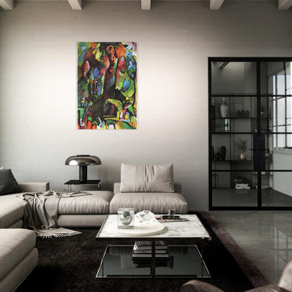 PICTURE WITH ARCHER 1909 - Wassily Kandinsky Brushed Aluminum Print - 70x100 cm / 28x40 inches | Wassily Kandinsky Aluminum Print | Wassily Kandinsky Prints