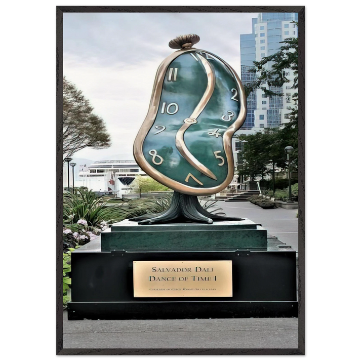 DANCE OF TIME I 1984 - Salvador Dali 70x100 cm / 28x40 inches Framed Art Print – Black Wooden Frame