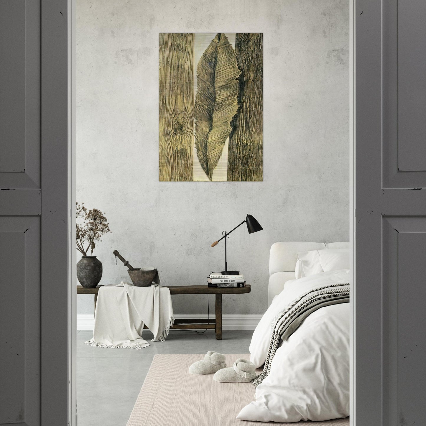 Leaf customs - Max Ernst Brushed Aluminum Print - 70x100 cm / 28x40 inches | Max Ernst Aluminum Print | Max Ernst Prints