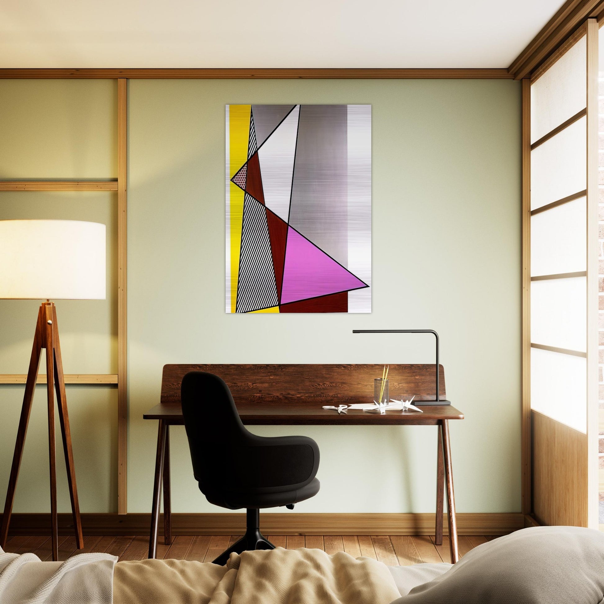 IMPERFECT PAINTING 1986 - Roy Lichtenstein Brushed Aluminum Print - 70x100 cm / 28x40 inches | Roy Lichtenstein Aluminum Print | Roy Lichtenstein Prints