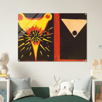 STUDY FOR CHRIST OF ST JOHN OF THE CROSS 1951 - Salvador Dali Acrylic Print - 70x100 cm / 28x40″ inches | Salvador Dali Wall Art | Salvador Dali Prints