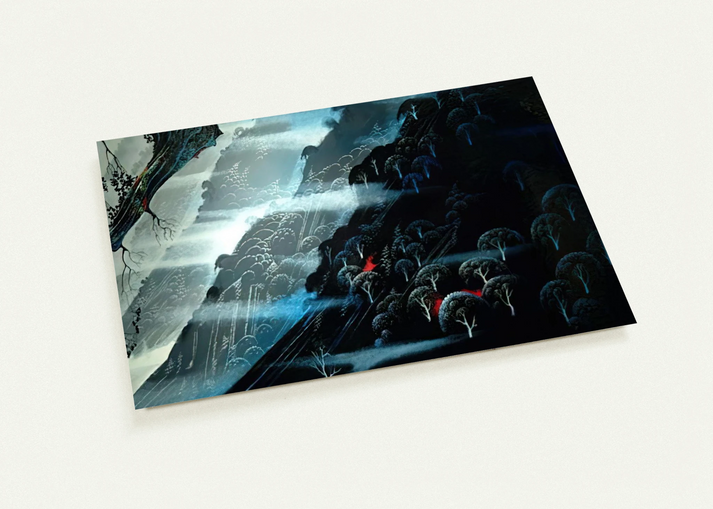 Coastline Fogl By Eyvind Earle Pack of 10 Post Cards | Eyvind Earle Post Cards | A6 (10.5 x 14.8 cm) - 4.1 x 5.8 inches