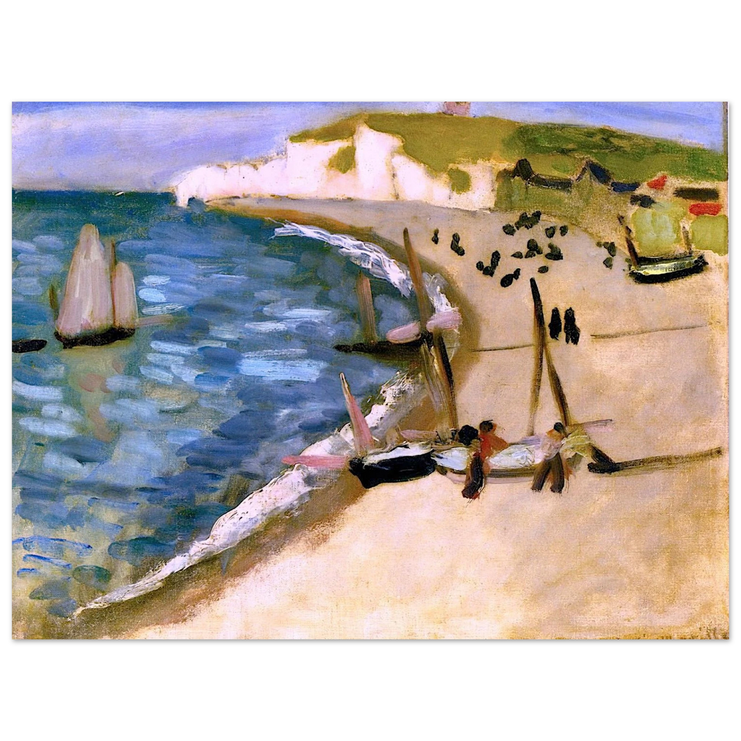 Henri Matisse - AHT AMONT CLIFFS AT ETRETAT 1921  75x100 cm / 30x40inches Fine Art Poster