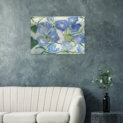 Morning Glories - 1984 - Jennifer Bartlett Brushed Aluminum Print - 70x100 cm / 28x40 inches | Jennifer Bartlett Aluminum Print | Jennifer Bartlett Prints