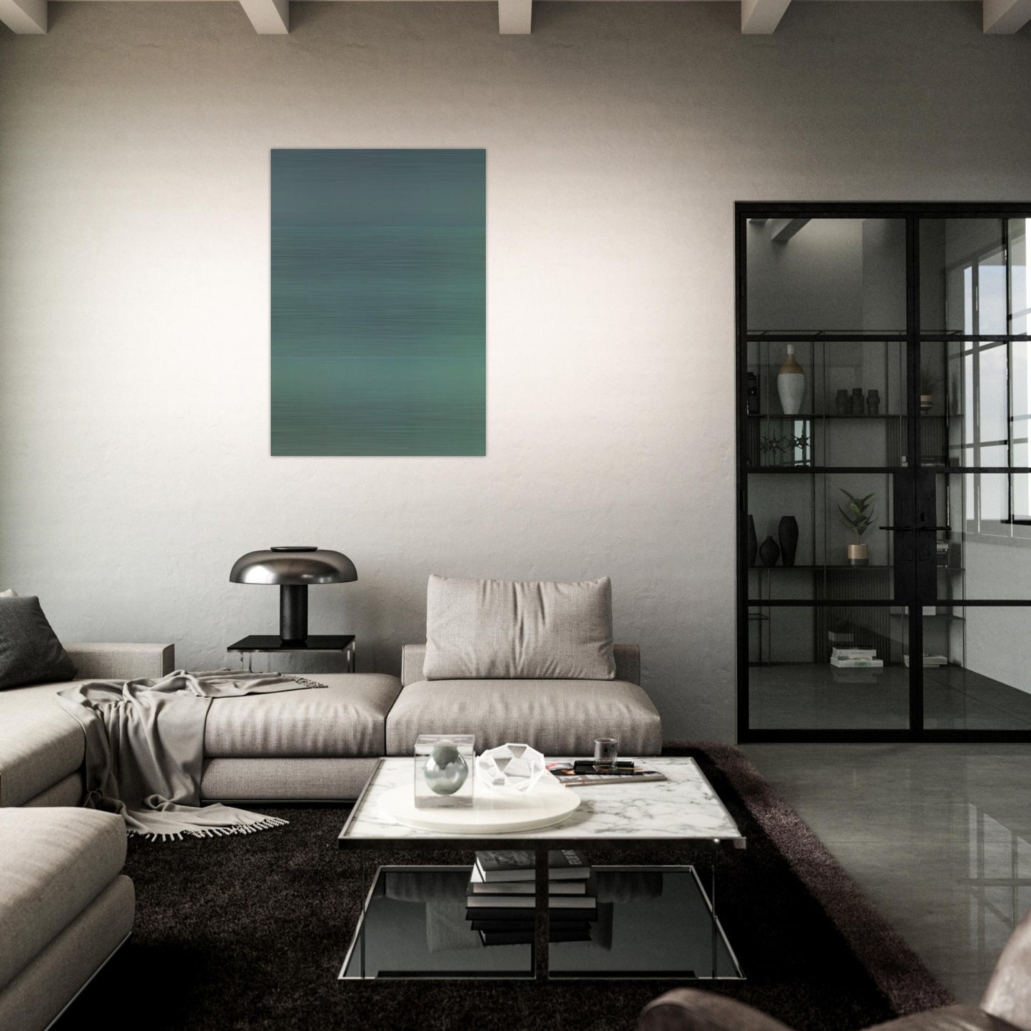 Untitled - 1968 - Blinky Palermo Brushed Aluminum Print - 70x100 cm / 28x40 inches | Blinky Palermo Aluminum Print | Blinky Palermo Prints