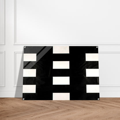 White and Black - Ellsworth Kelly Acrylic Print - 70x100 cm / 28x40″ inches