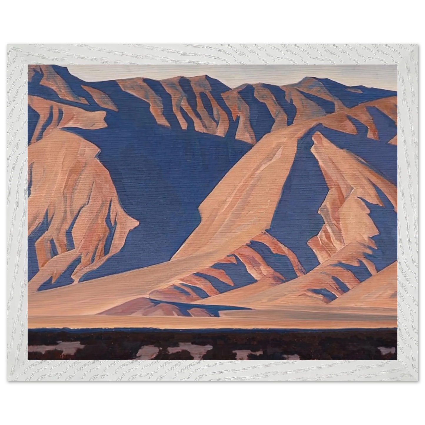 Maynard Dixon - INYO MOUNTAINS 1944 Wall art - 30x40 cm / 12x16 inches - Premium Wooden Framed Poster With Fine Art Paper-canvas - Wood frame