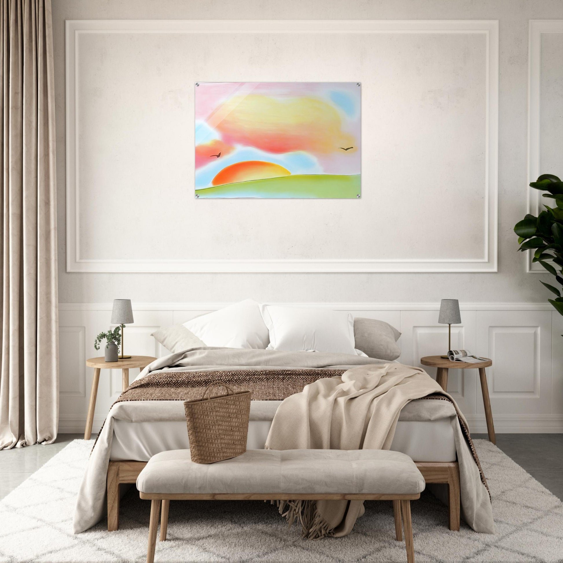 FREEDOM 1980 - Peter Max Acrylic Print - 70x100 cm / 28x40″ inches