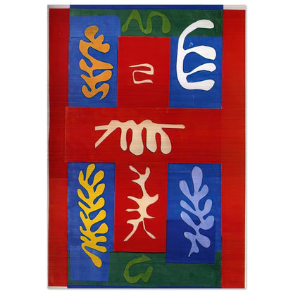 CUT OUTS 4 - Henri Matisse Brushed Aluminum Print - 70x100 cm / 28x40 inches | Henri Matisse Aluminum Print | Henri Matisse Prints