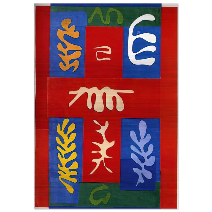 CUT OUTS 4 - Henri Matisse Brushed Aluminum Print - 70x100 cm / 28x40 inches | Henri Matisse Aluminum Print | Henri Matisse Prints