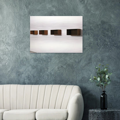 Untitled 90-9 Donaldson - 1990 - Donald Judd Brushed Aluminum Print - 70x100 cm / 28x40 inches | Donald Judd Aluminum Print | Donald Judd Prints